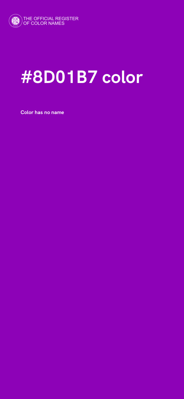 #8D01B7 color image