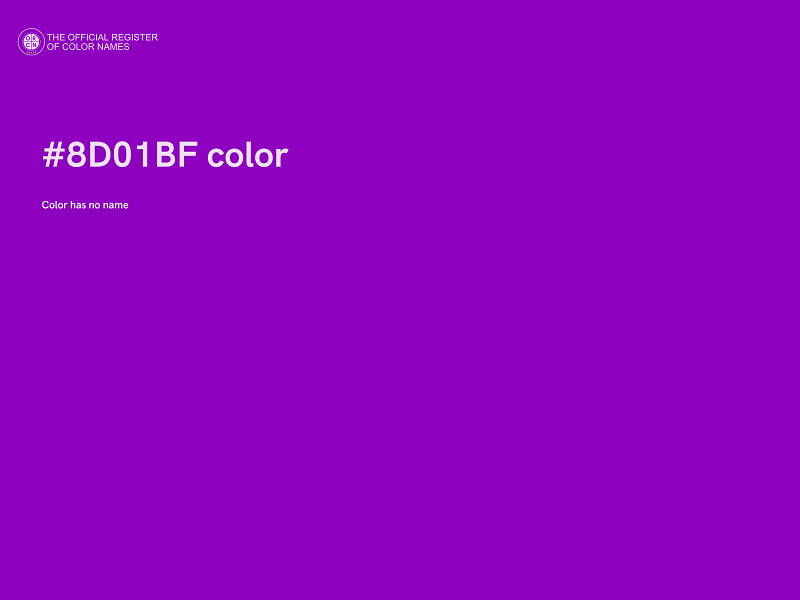 #8D01BF color image
