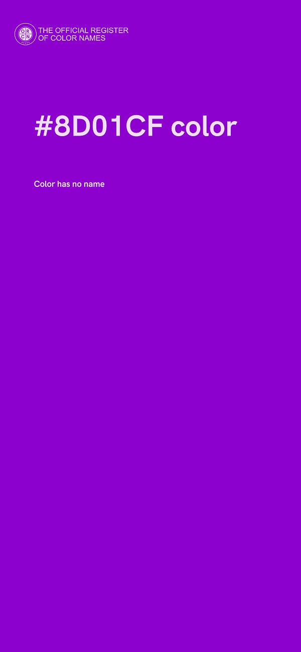 #8D01CF color image