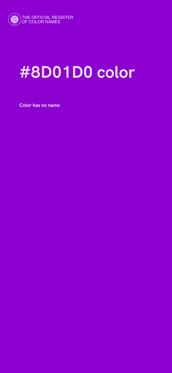 #8D01D0 color image