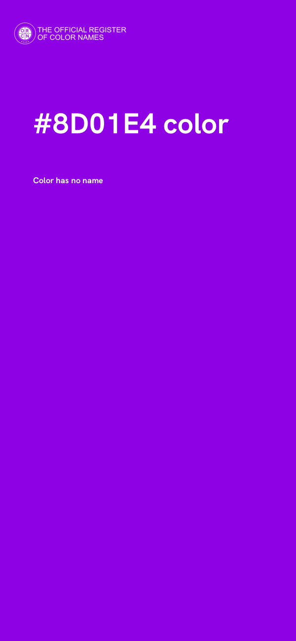 #8D01E4 color image