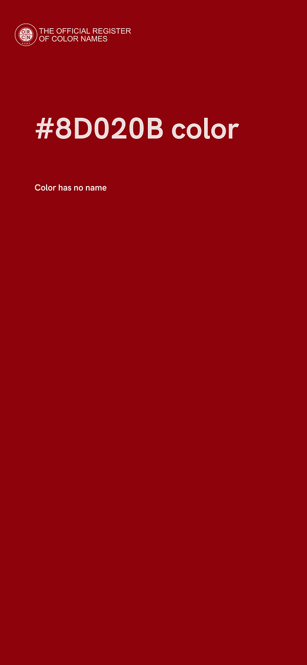 #8D020B color image
