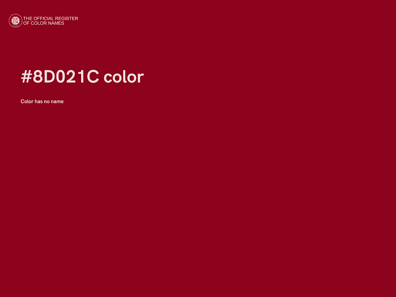 #8D021C color image