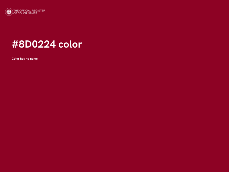 #8D0224 color image