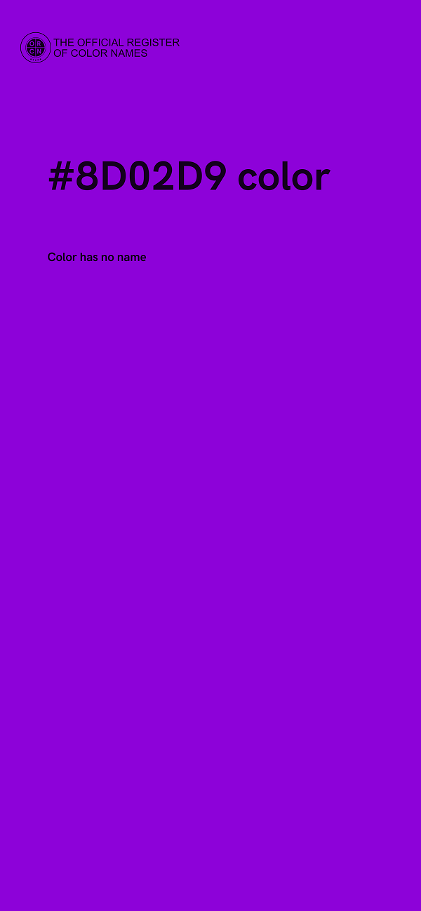 #8D02D9 color image