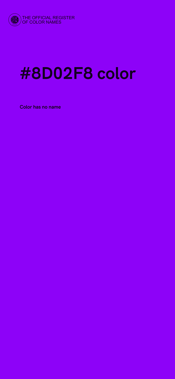 #8D02F8 color image