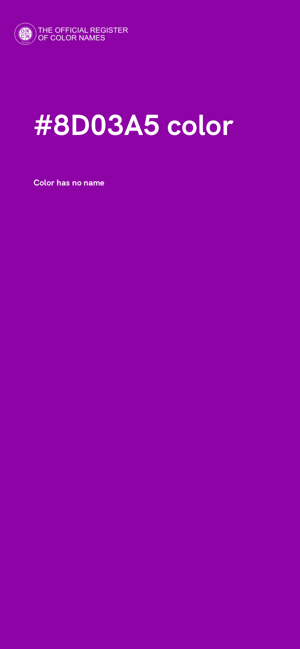 #8D03A5 color image