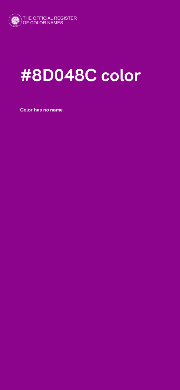 #8D048C color image