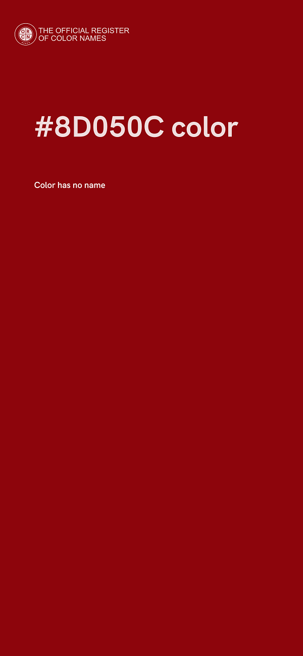 #8D050C color image