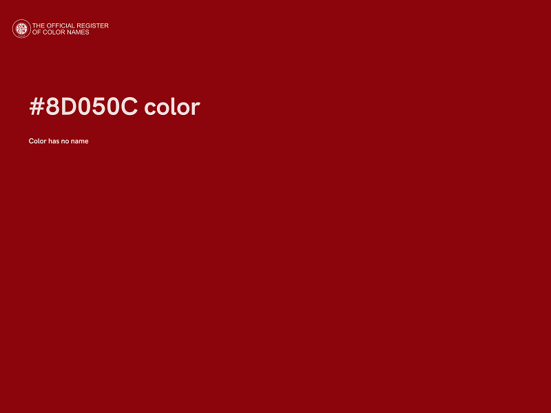 #8D050C color image
