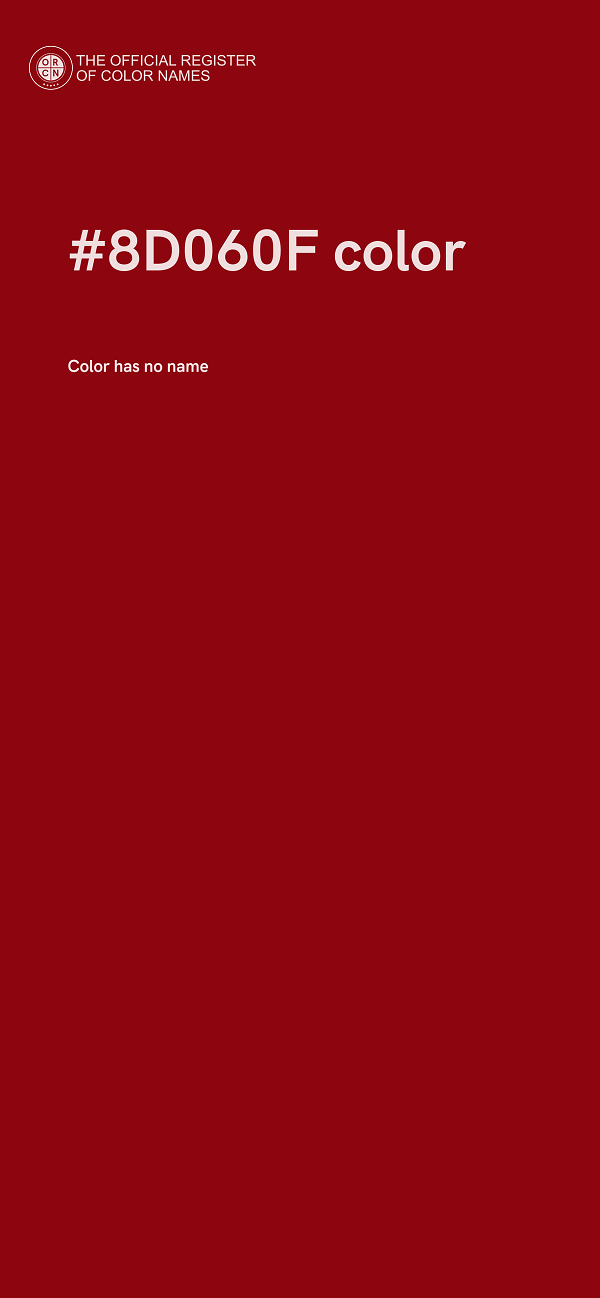 #8D060F color image