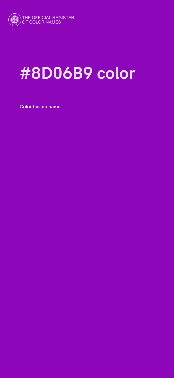 #8D06B9 color image