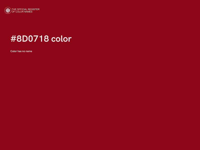 #8D0718 color image