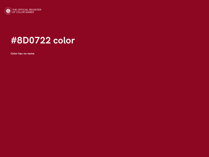 #8D0722 color image