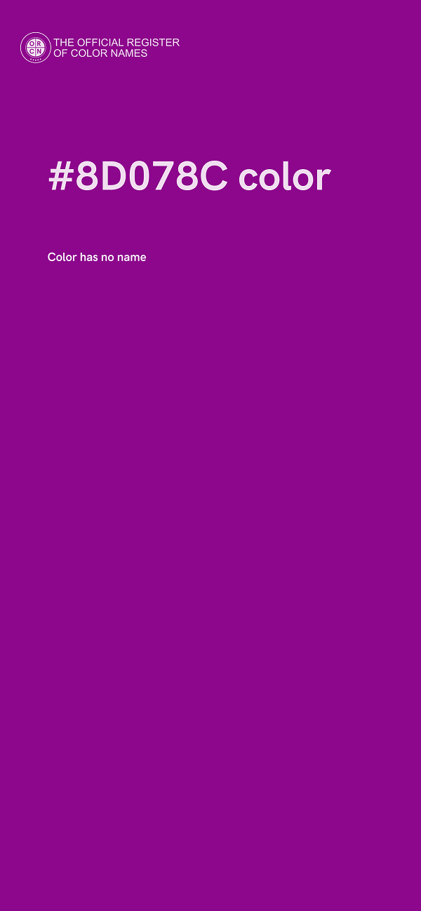 #8D078C color image