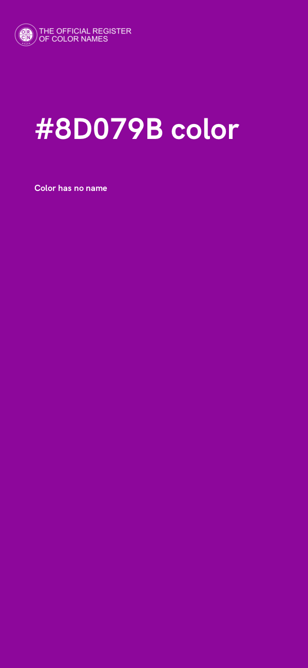#8D079B color image