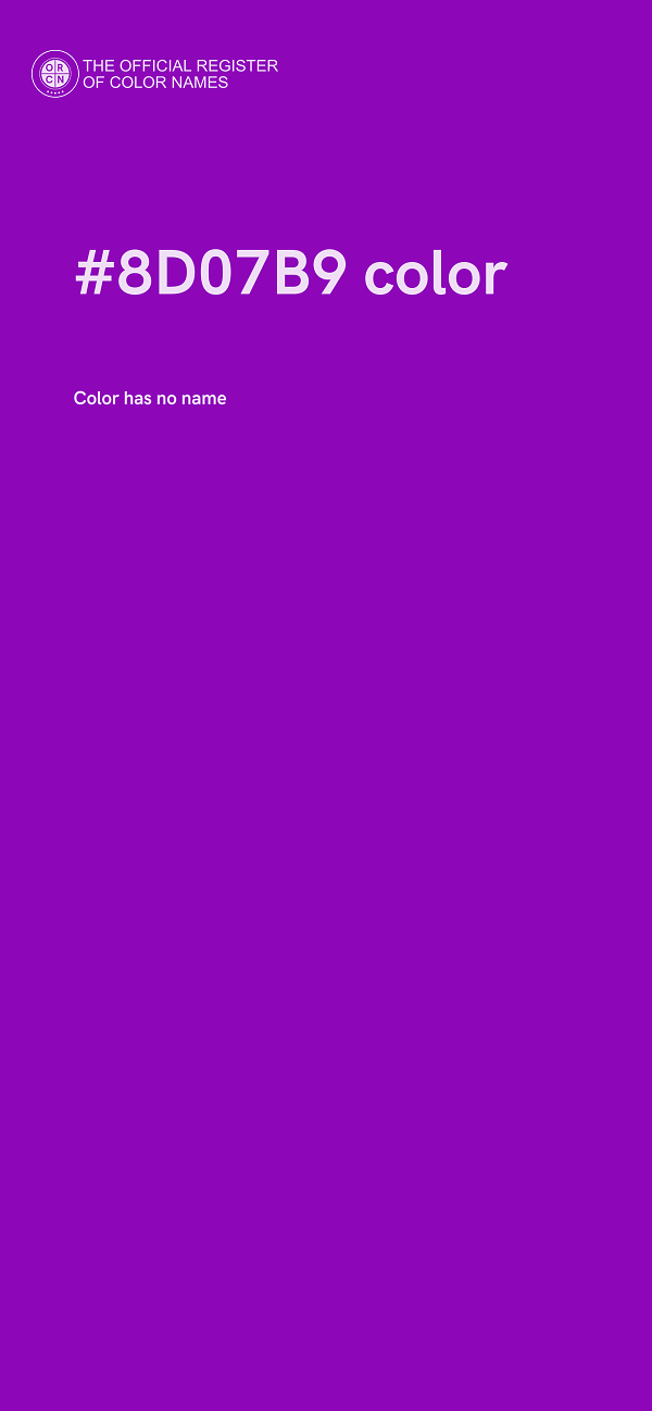 #8D07B9 color image