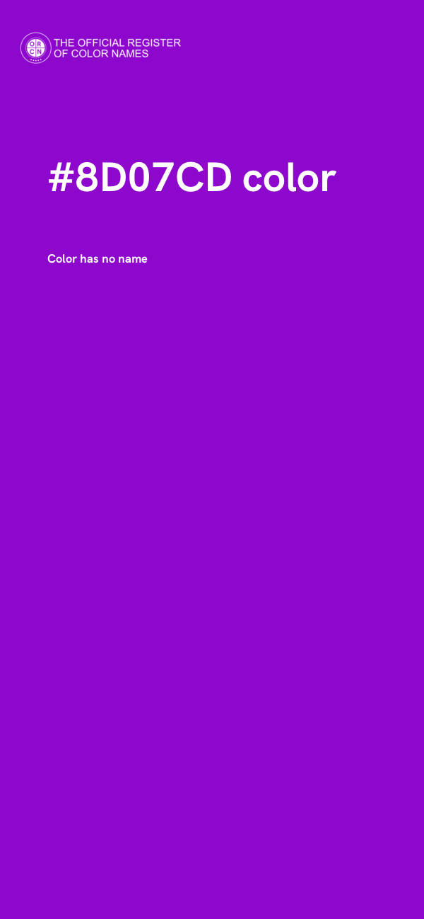 #8D07CD color image