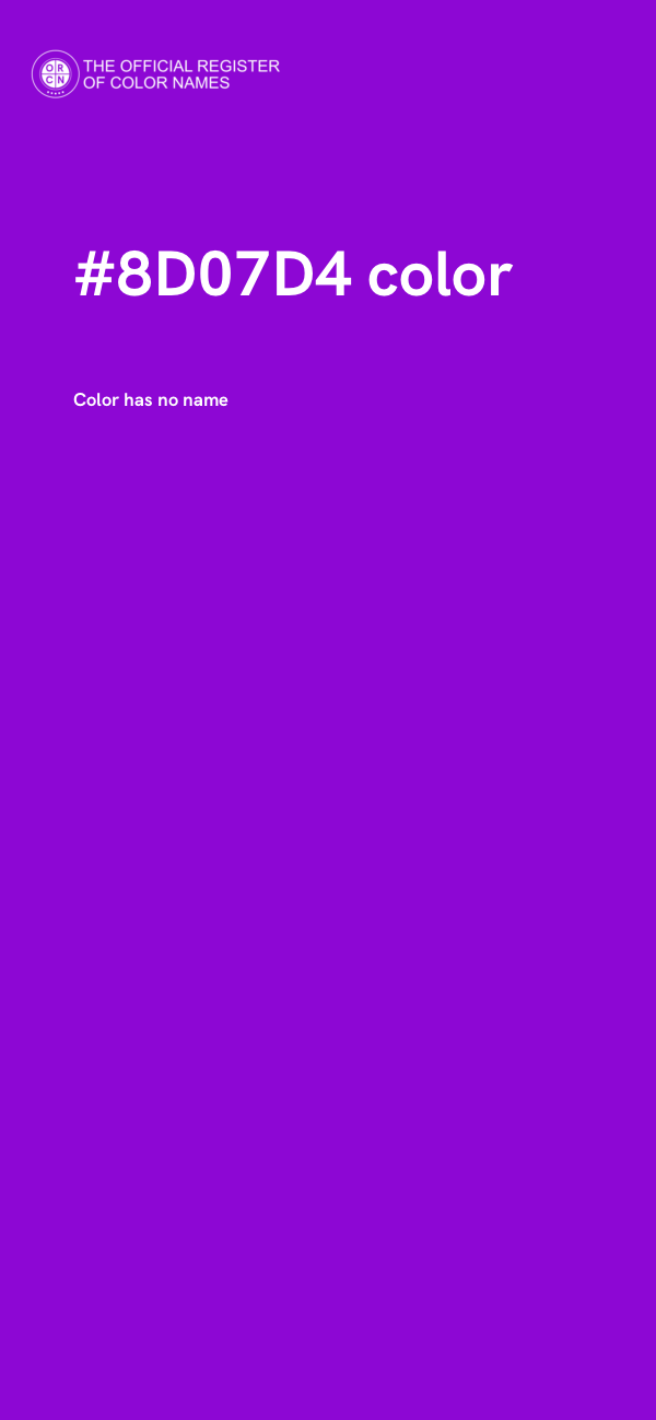 #8D07D4 color image