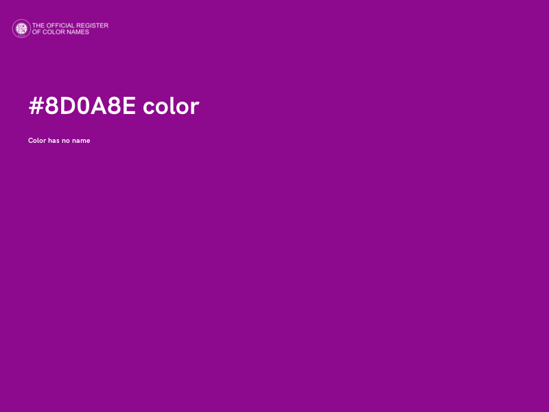 #8D0A8E color image