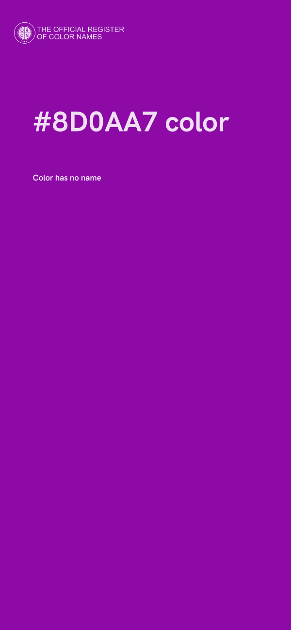 #8D0AA7 color image