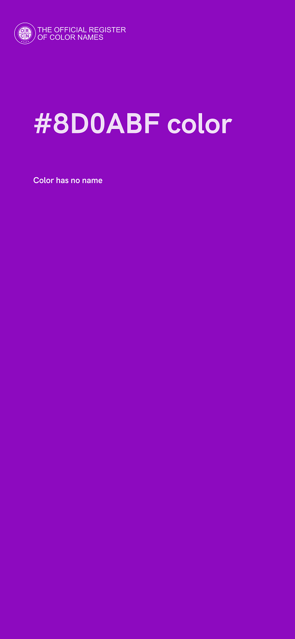 #8D0ABF color image