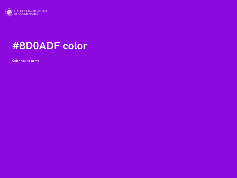 #8D0ADF color image