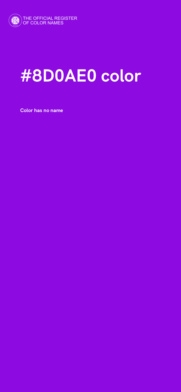 #8D0AE0 color image