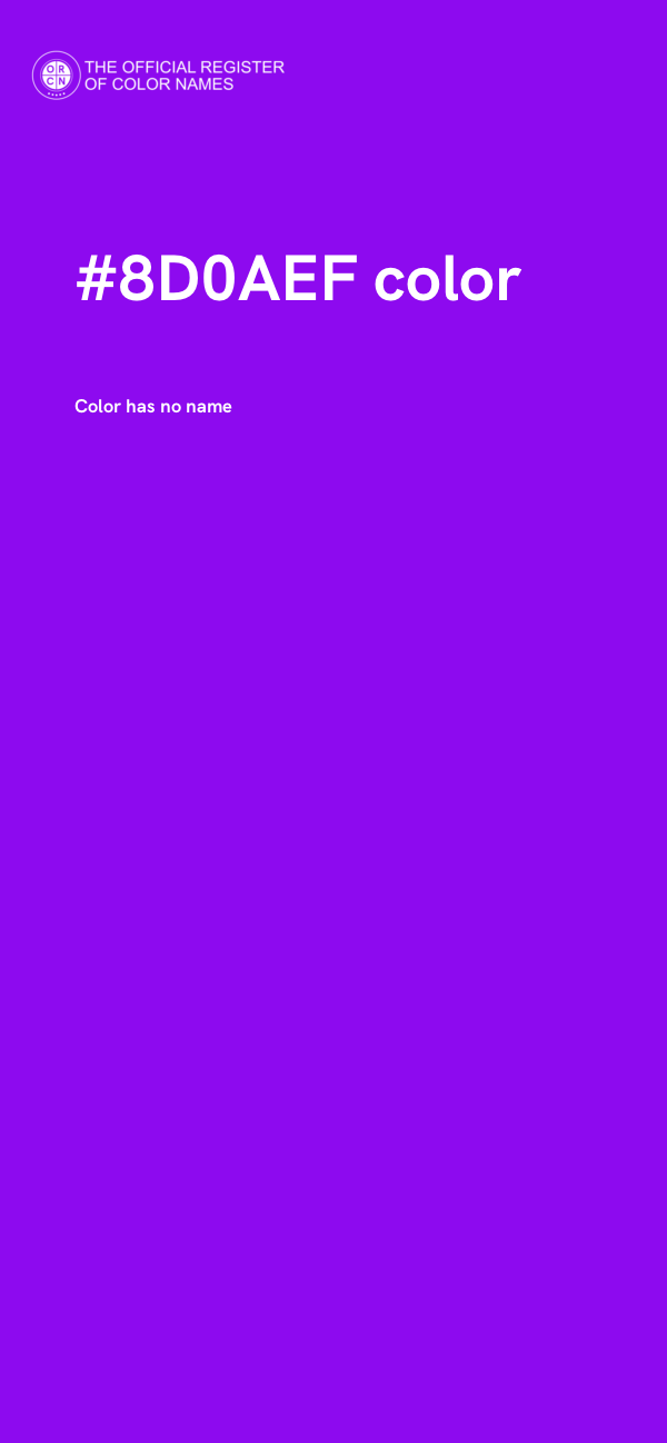 #8D0AEF color image