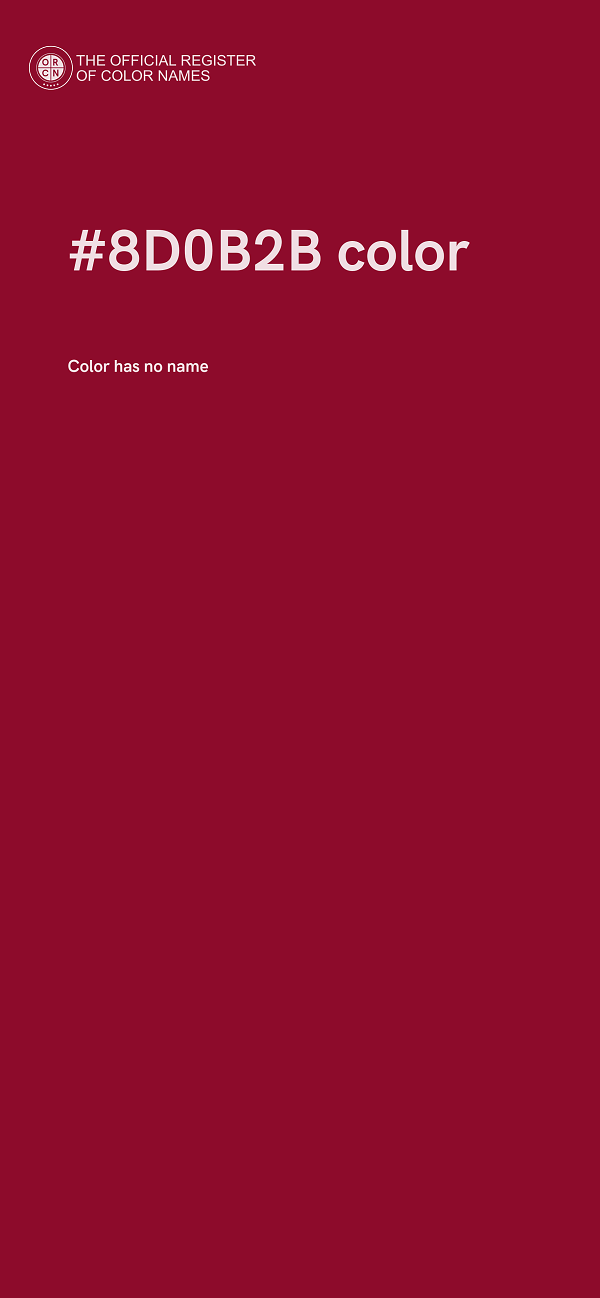 #8D0B2B color image