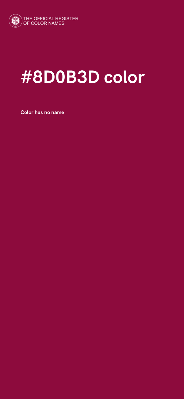 #8D0B3D color image