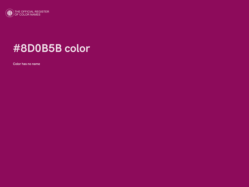 #8D0B5B color image