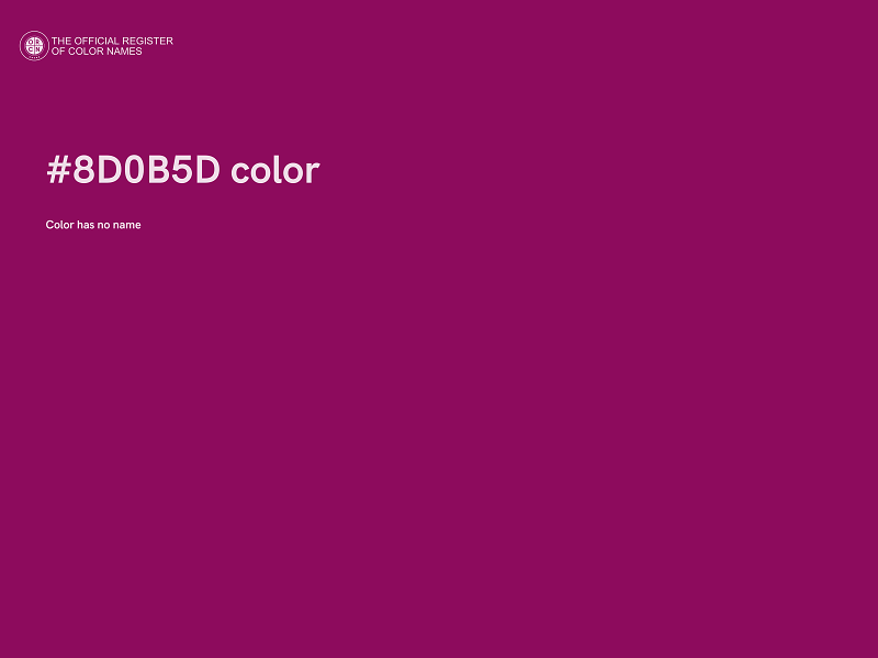 #8D0B5D color image