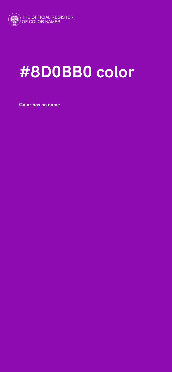#8D0BB0 color image