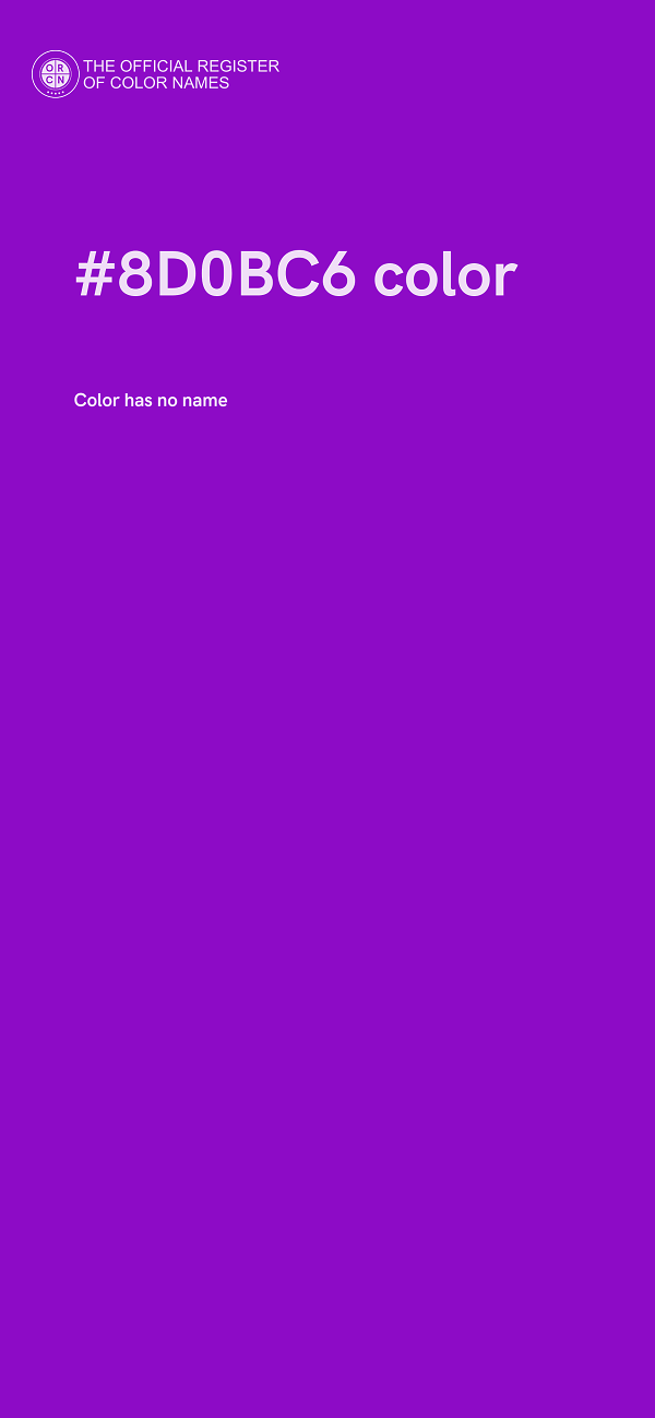 #8D0BC6 color image
