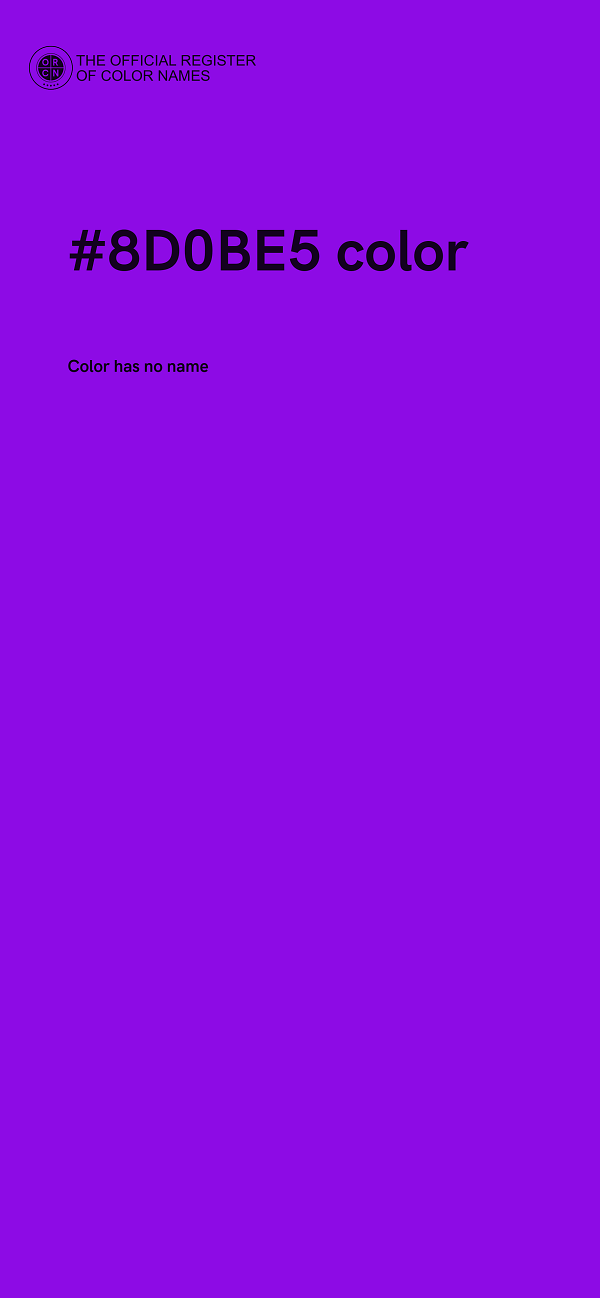 #8D0BE5 color image