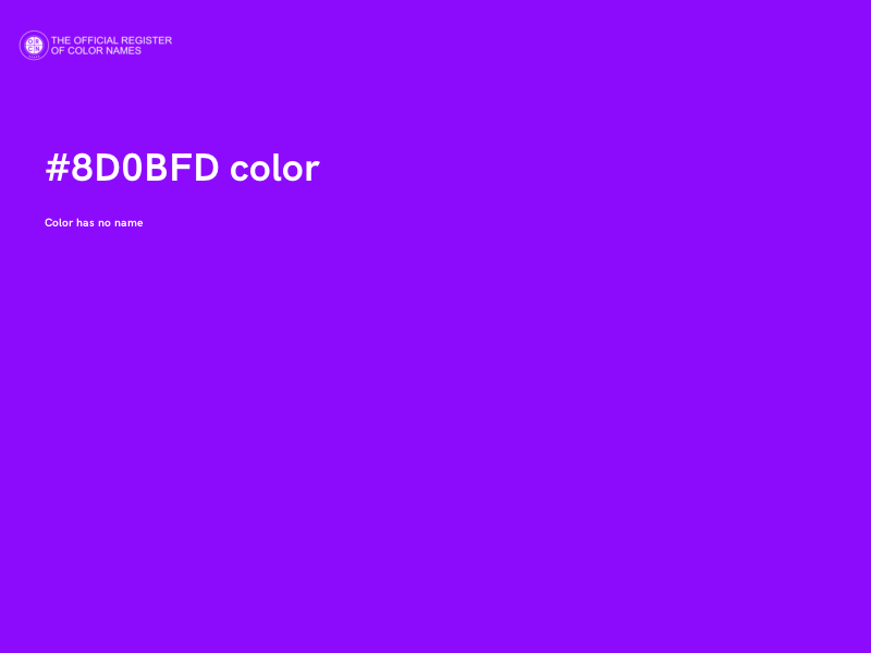 #8D0BFD color image