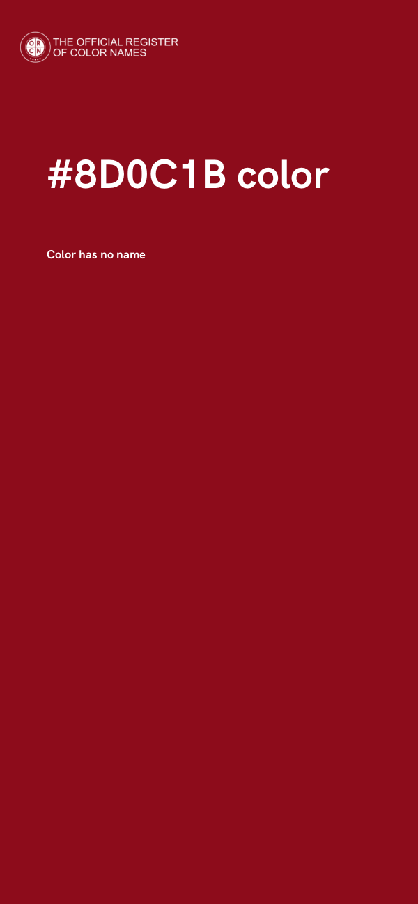 #8D0C1B color image