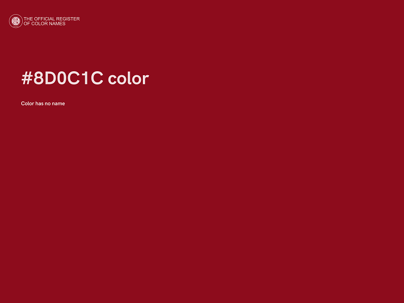 #8D0C1C color image