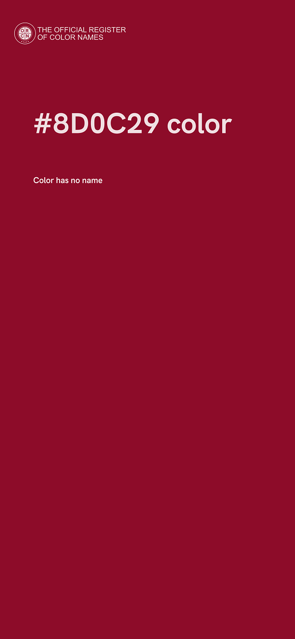 #8D0C29 color image