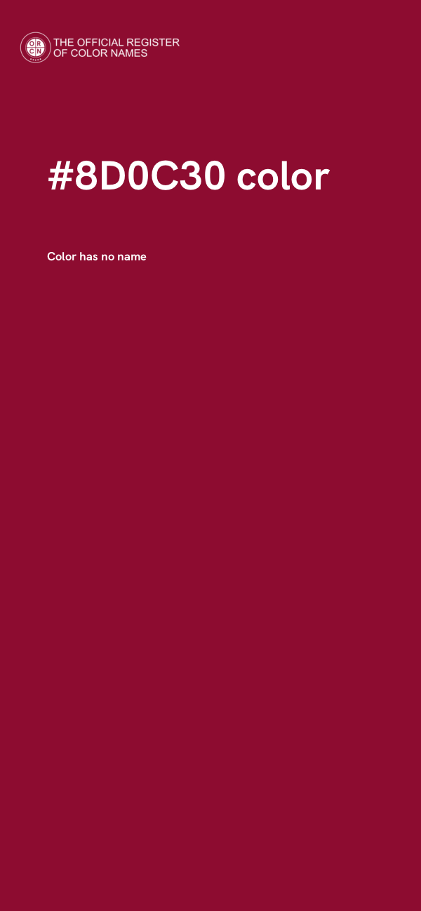 #8D0C30 color image