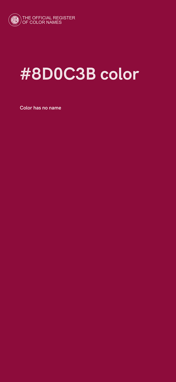 #8D0C3B color image