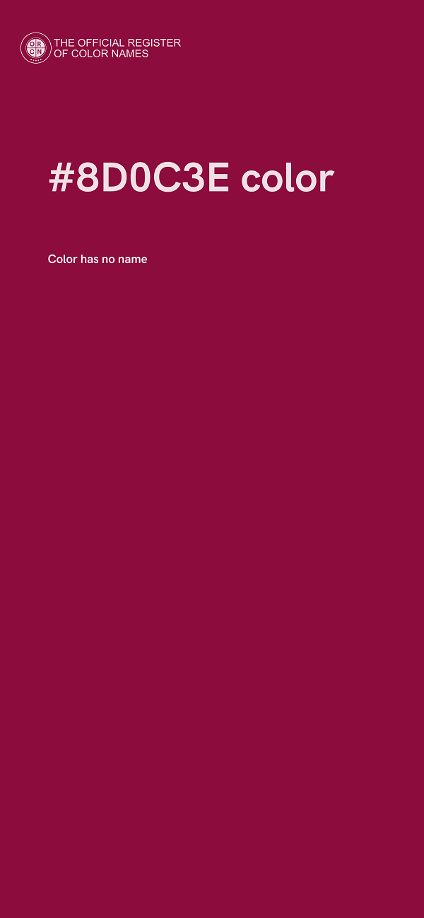#8D0C3E color image