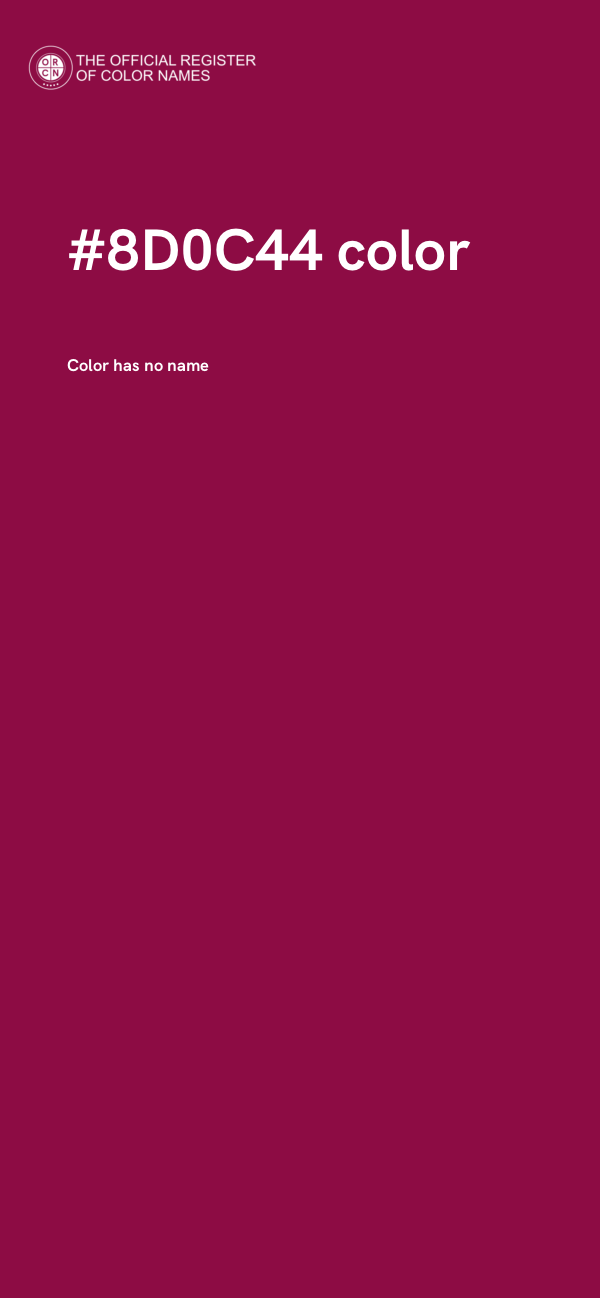 #8D0C44 color image