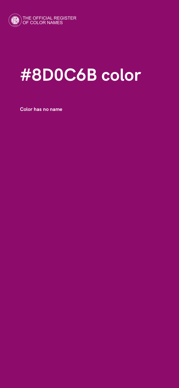 #8D0C6B color image