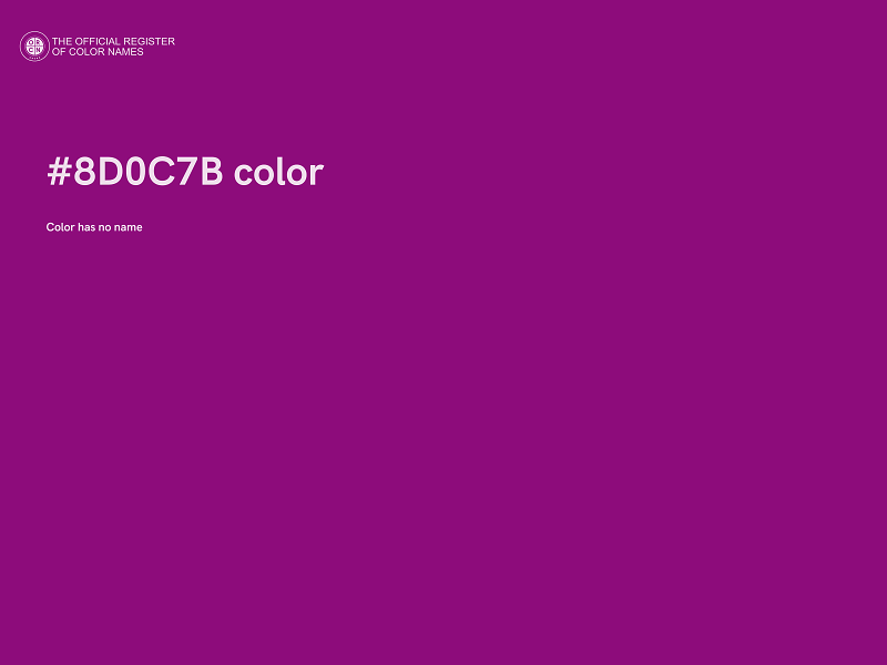 #8D0C7B color image