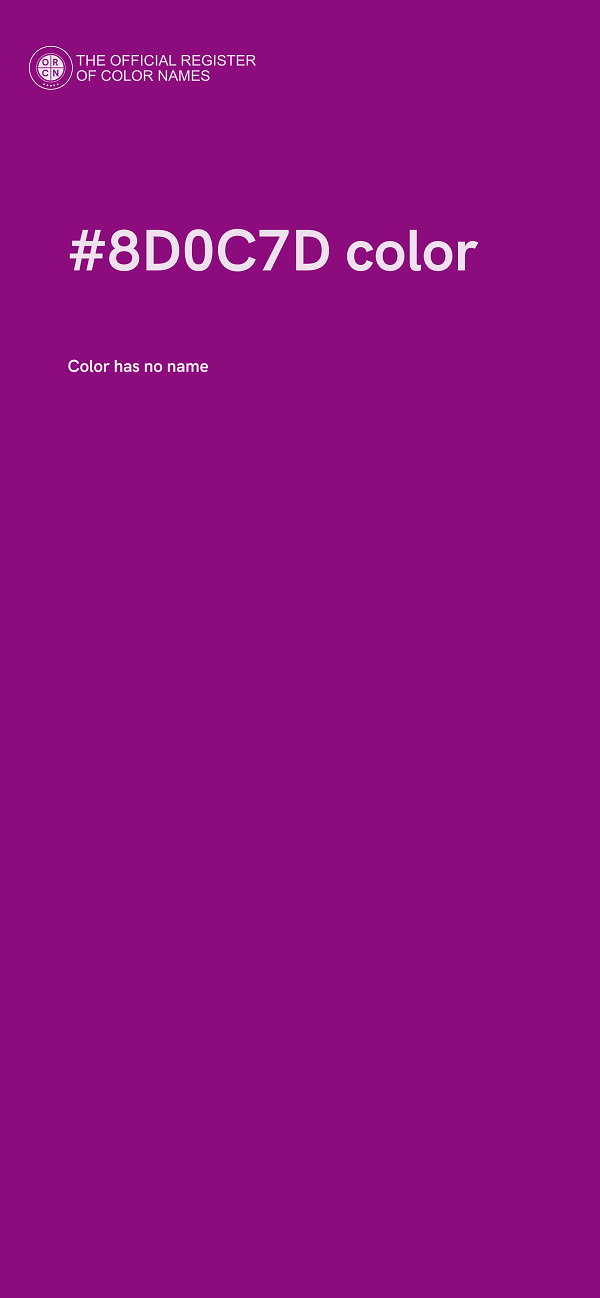#8D0C7D color image