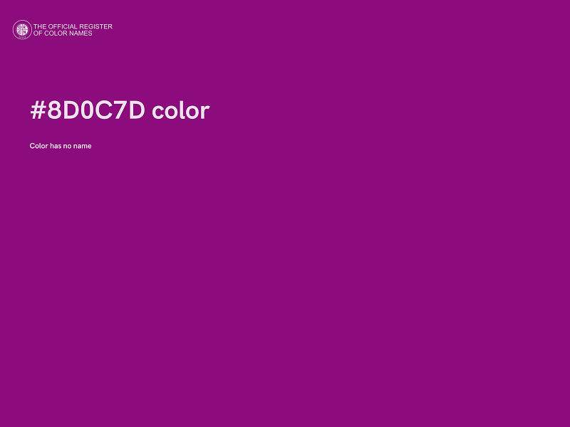 #8D0C7D color image
