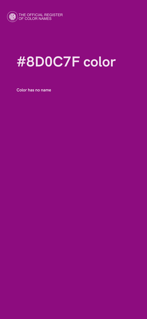 #8D0C7F color image