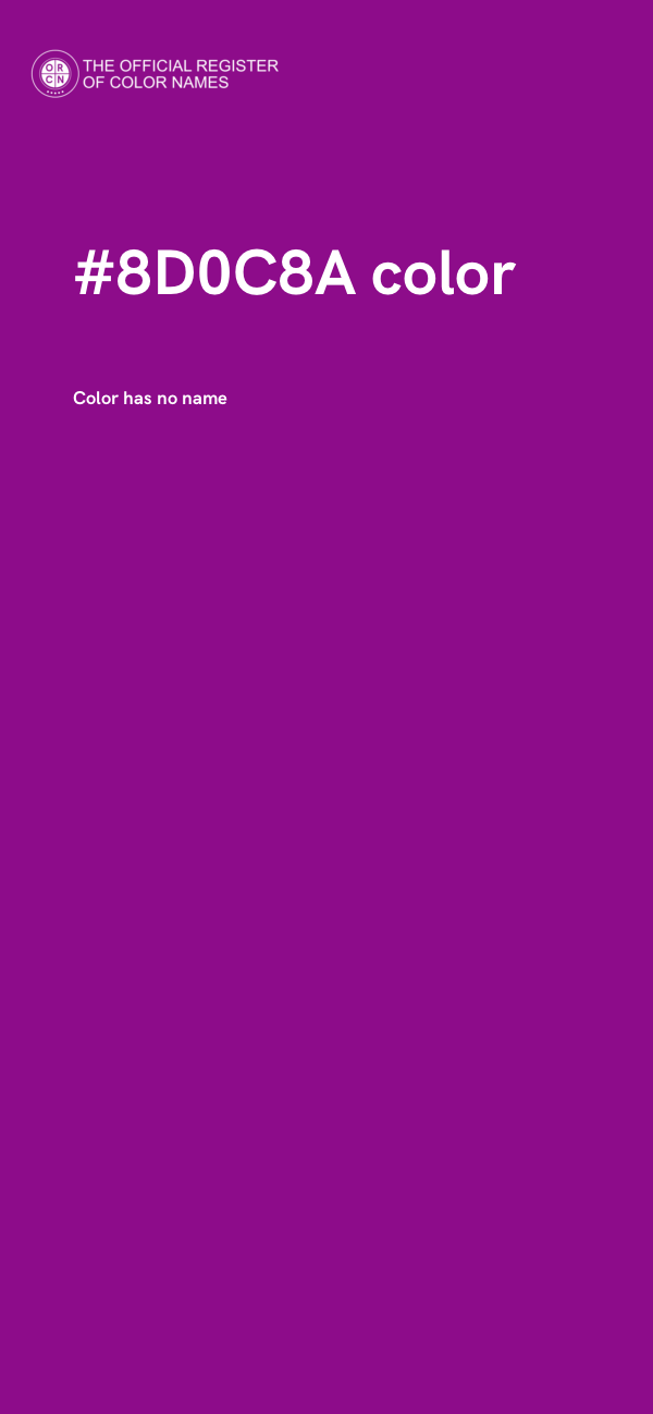 #8D0C8A color image